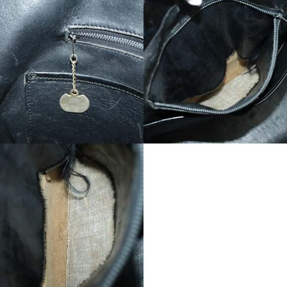 CELINE Shoulder Bag Enamel Black - Picture 13 of 13